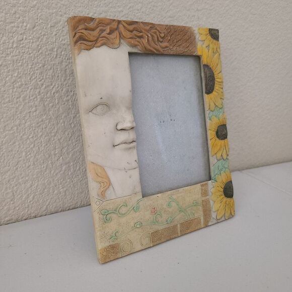 roman face and flowers decorative picture photo frame - Picture 5 of 5